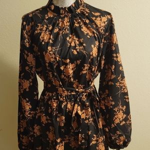 Shein open back tie waist dress.